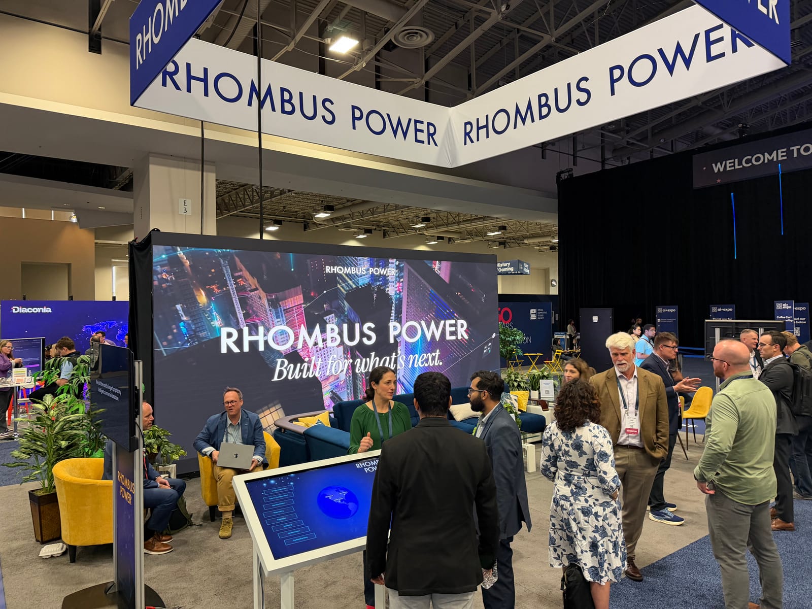 Rhombus Power booth at the AI+ Expo.